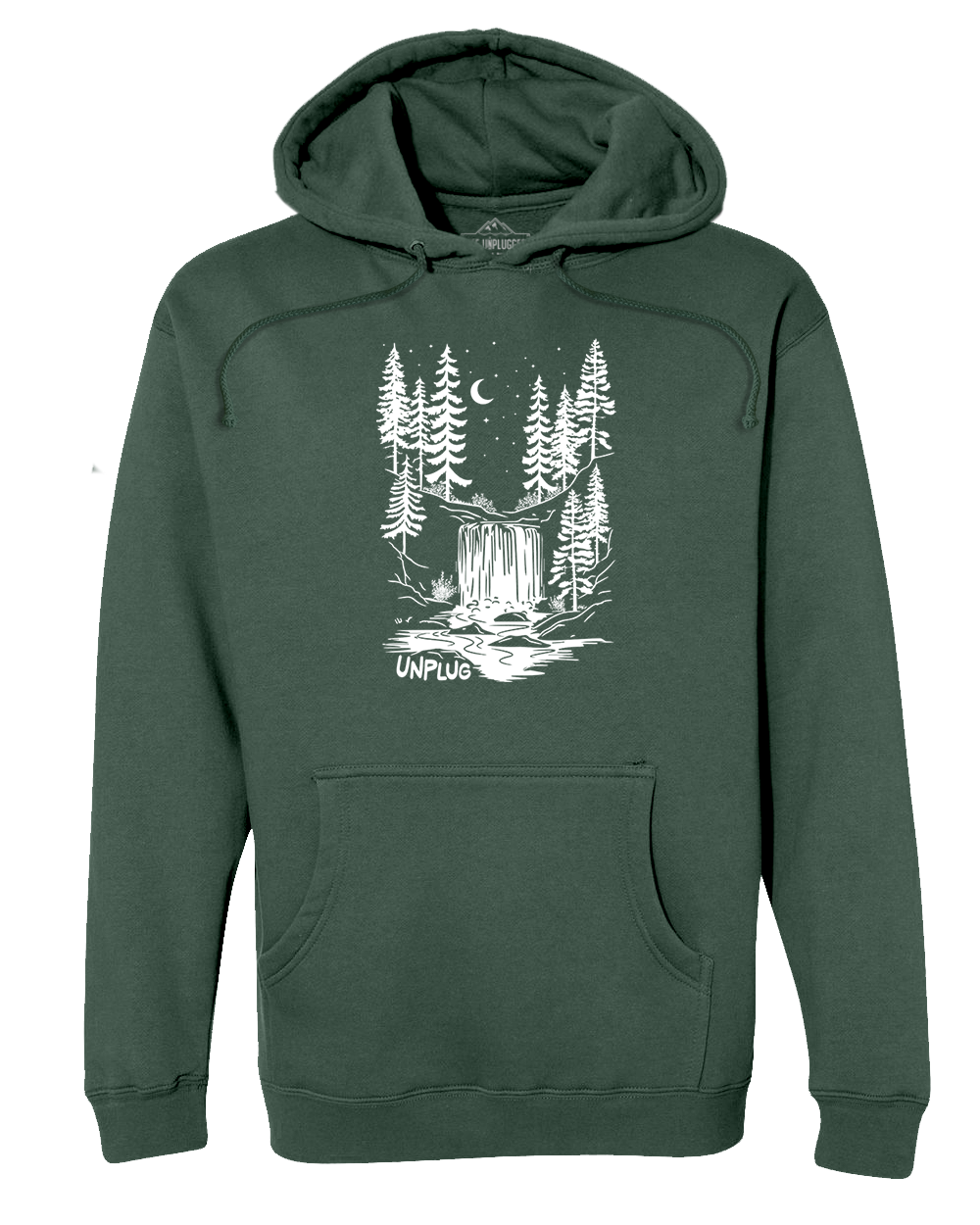 Waterfall Cotton Blend Pocketed Ombre Hoodie