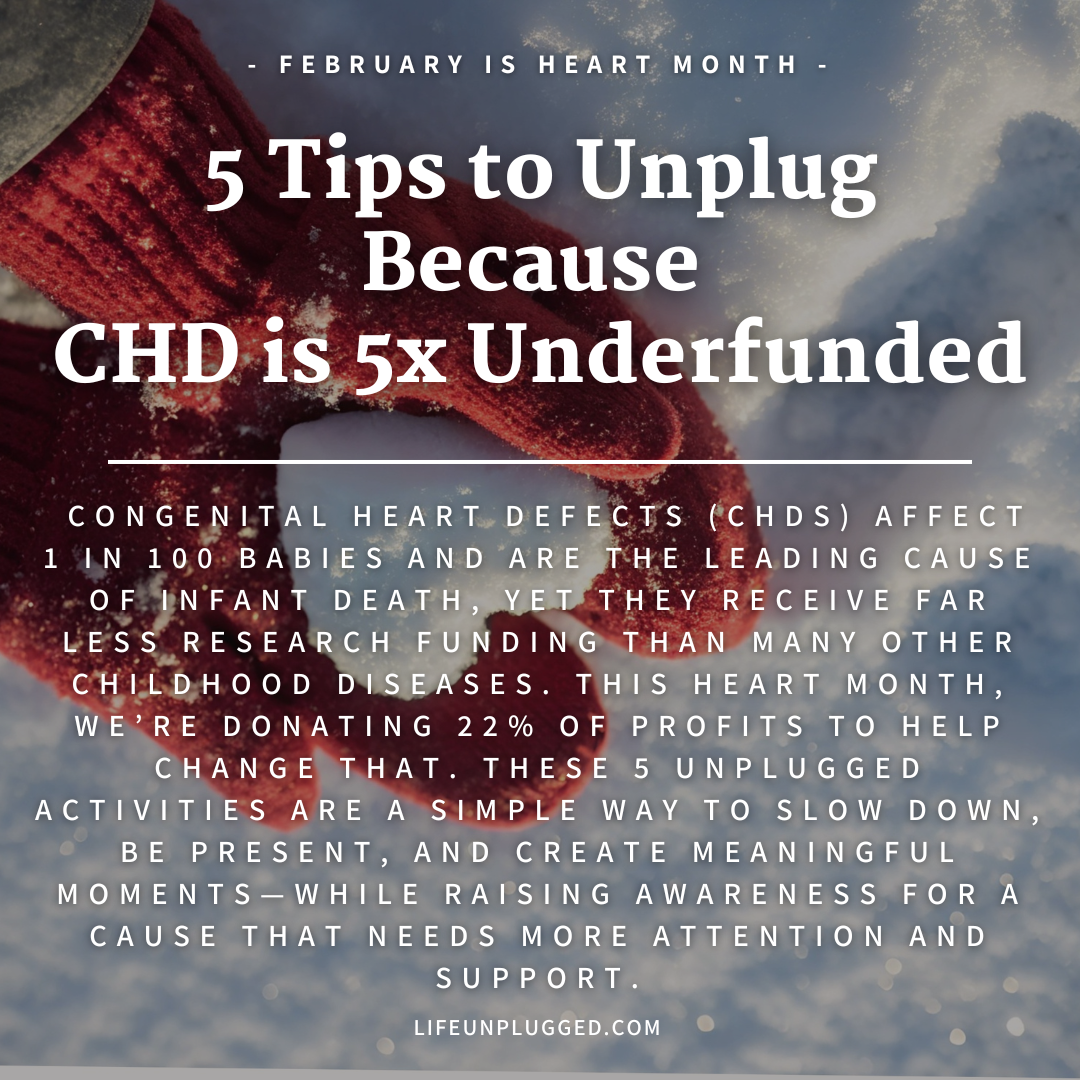 5 TIPS TO UNPLUG BECAUSE CHD IS 5x UNDERFUNDED