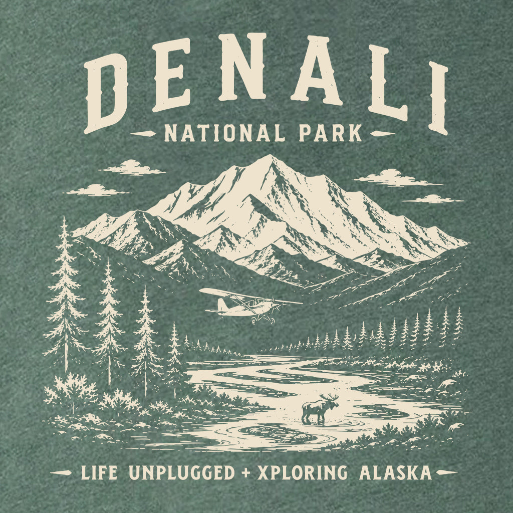 DENALI NATIONAL PARK XPLORING ALASKA Collaboration Super Soft Hoodie