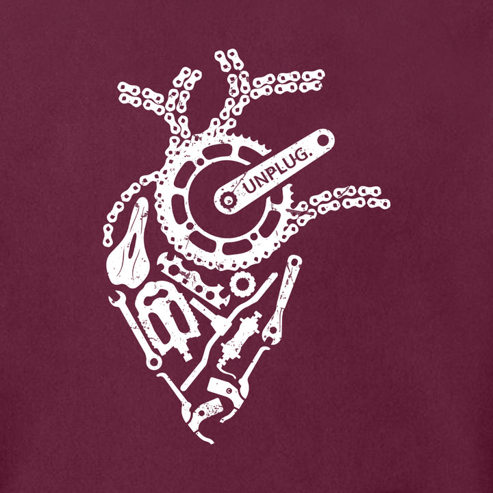 ANATOMICAL HEART (BICYCLE PARTS) Super Heavyweight Hoodie