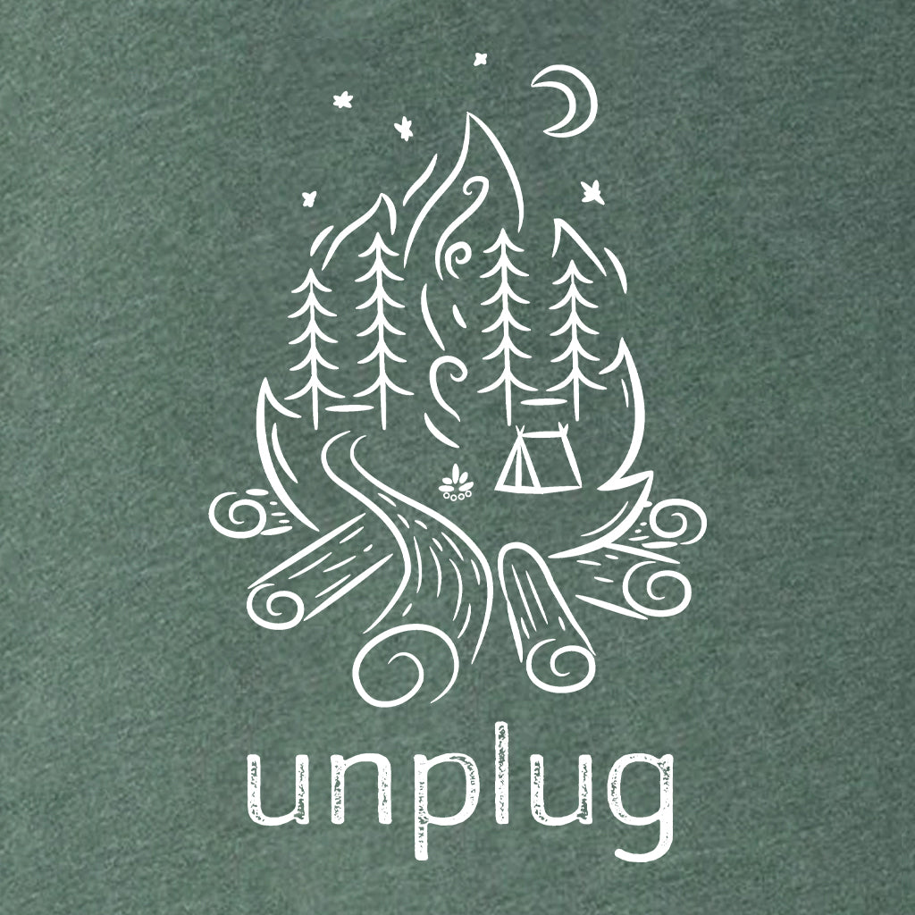 Campfire Camping Scene Super Soft Hoodie