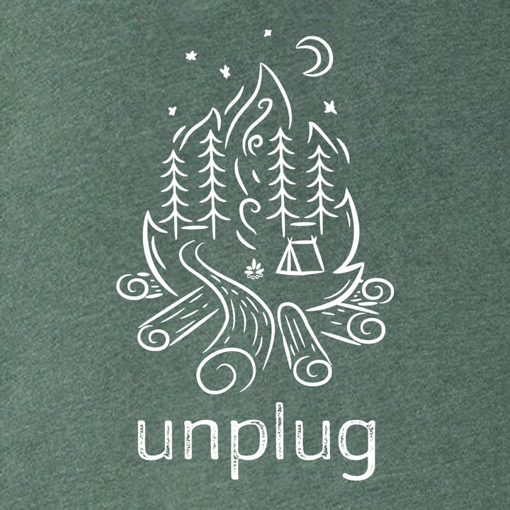 Campfire Camping Scene Super Soft Hoodie