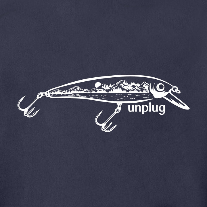 FISHING LURE MOUNTAIN SCENE Super Heavyweight Hoodie