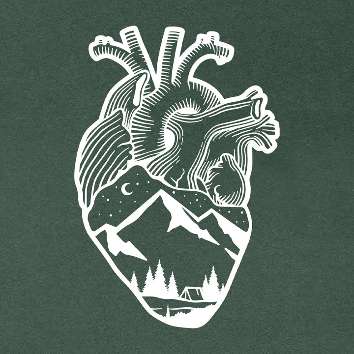 Anatomical Heart (full Chest) Heavyweight Hoodie