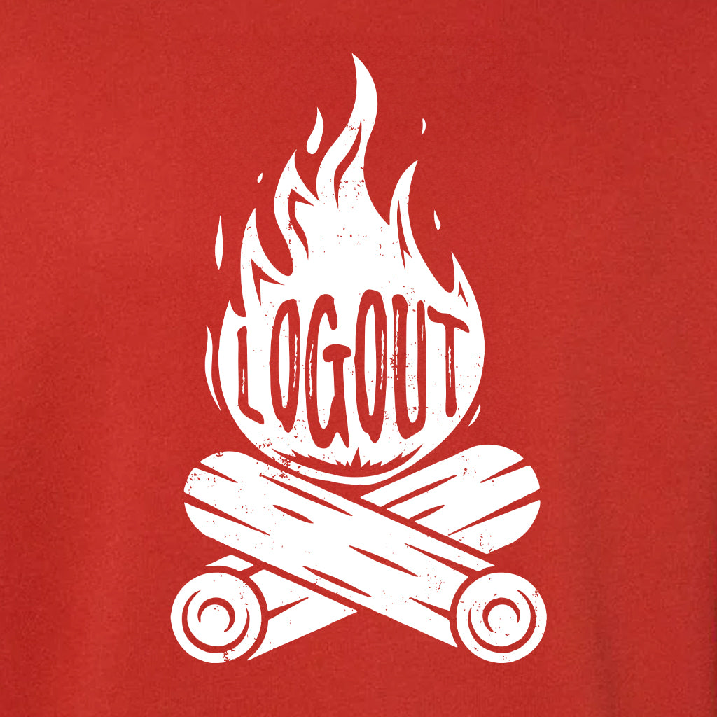 Log Out Campfire Midweight Super Soft Crewneck Sweatshirt
