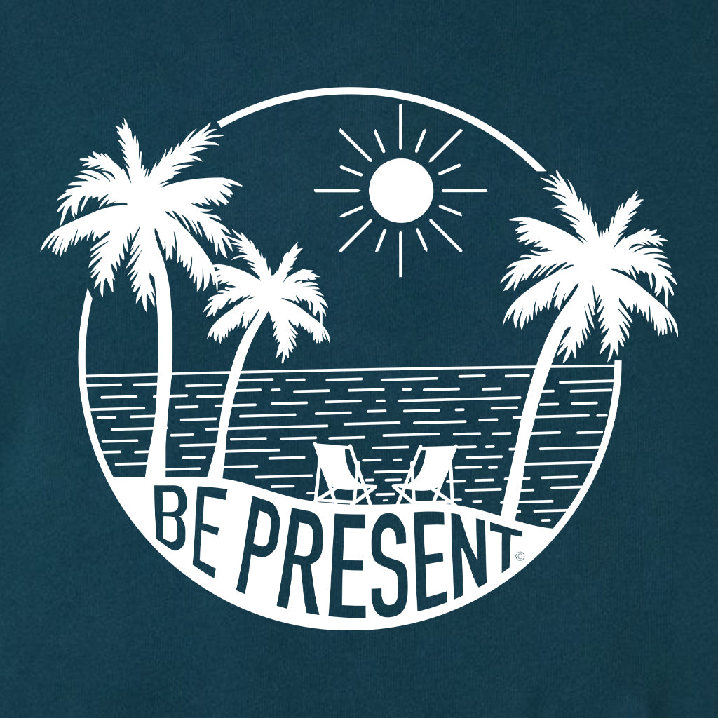 Be Present Beach Midweight Super Soft Crewneck Sweatshirt