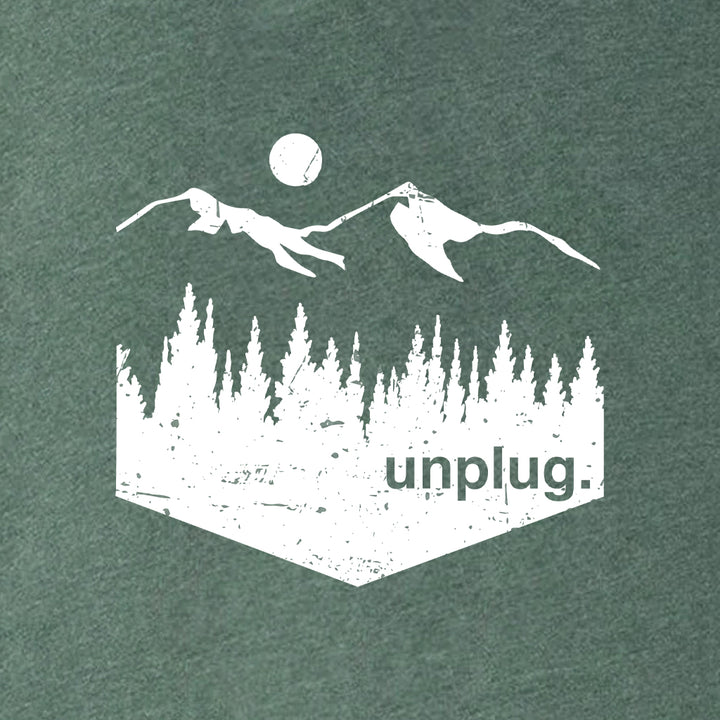 Unplug Mountain Left Chest Pocket Super Soft Hoodie
