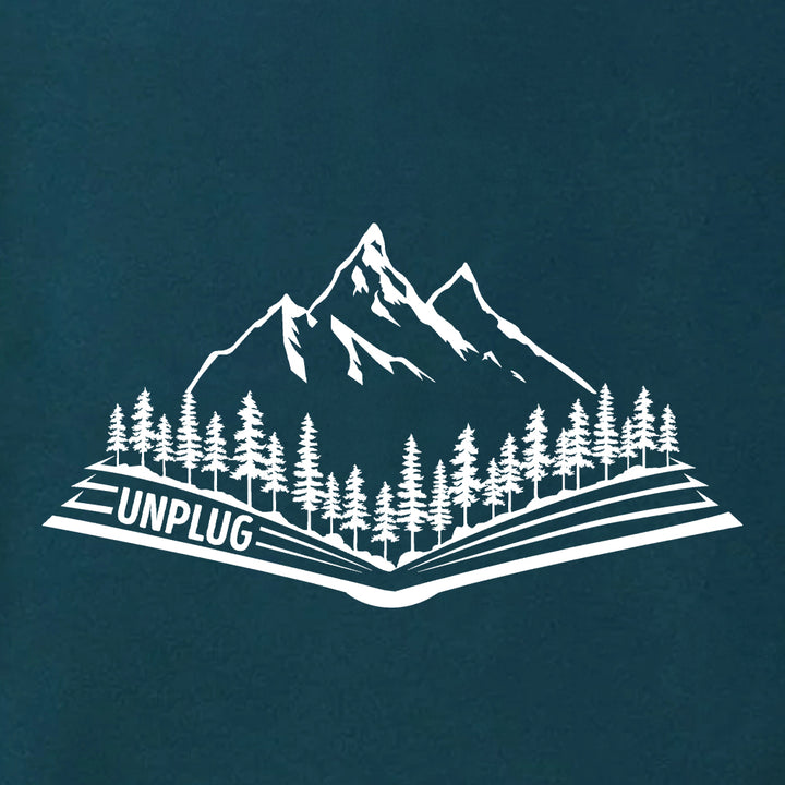 Open Book Mountain Scene Super Soft Hoodie