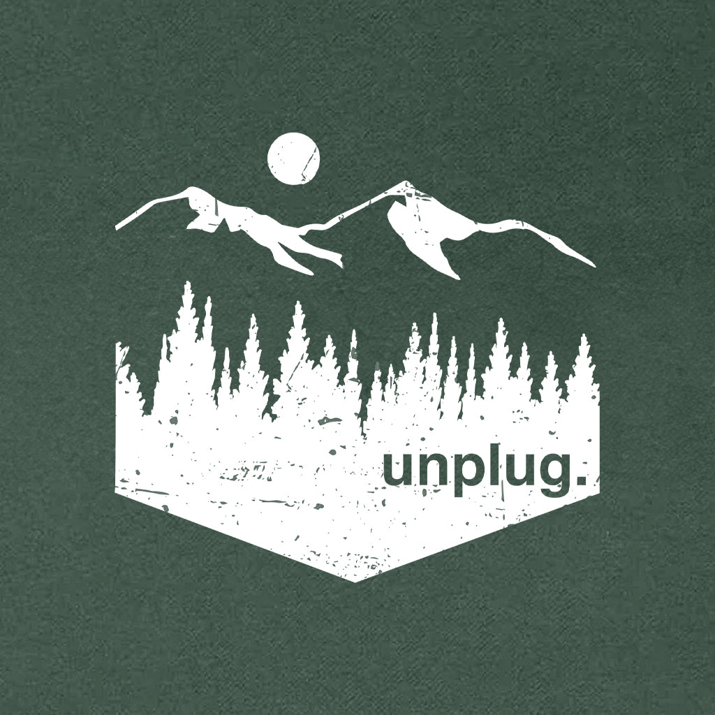 Unplug Mountain Left Chest Pocket Heavyweight Hoodie