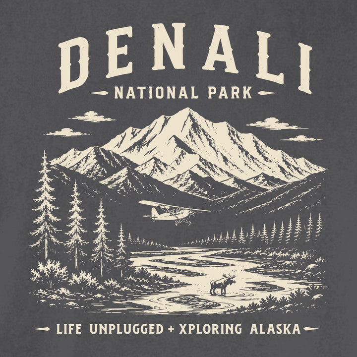 DENALI NATIONAL PARK XPLORING ALASKA Collaboration Cotton T-Shirt powered by Comfort Colors®