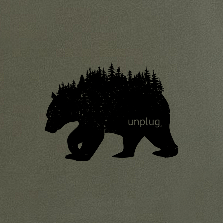Bear In The Trees Women's Racerback Tank Top