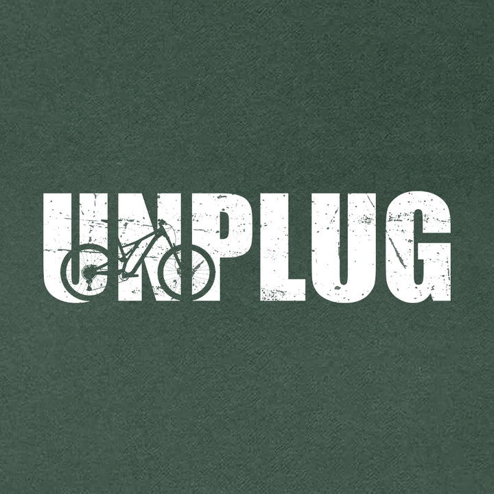 Unplug Mountain Bike Silhouette Heavyweight Hoodie