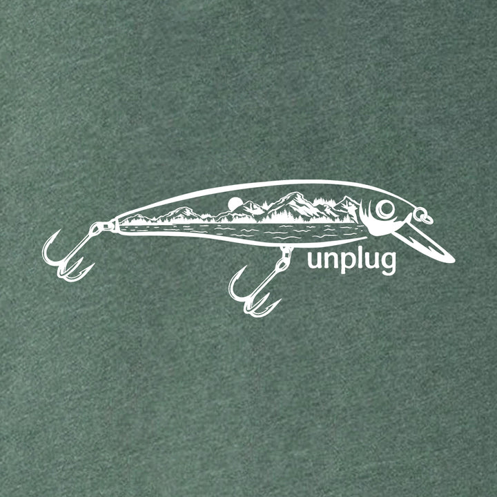 Fishing Lure Mountain Scene Super Soft Hoodie