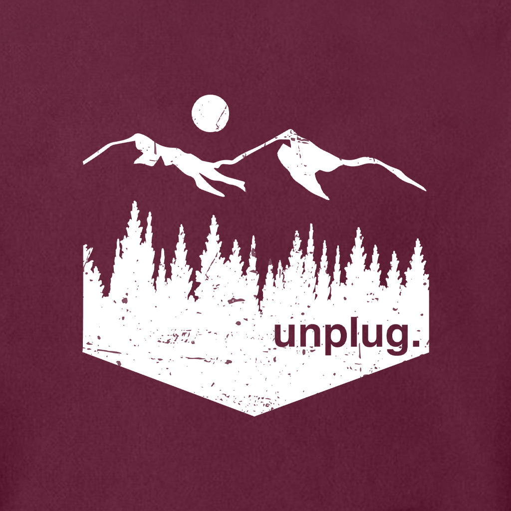 UNPLUG MOUNTAIN LEFT CHEST POCKET Super Heavyweight Hoodie