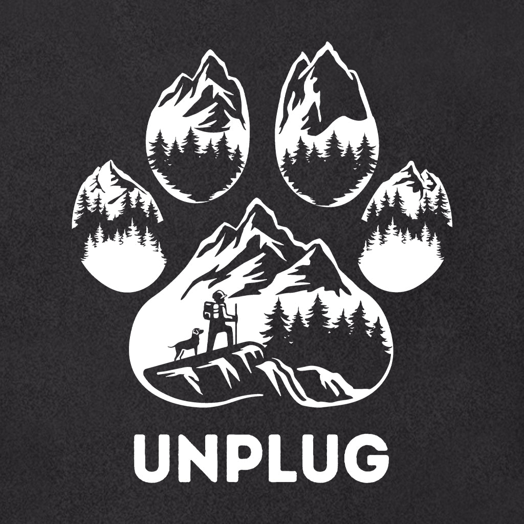 PAW PRINT MOUNTAIN SCENE Super Heavyweight Hoodie