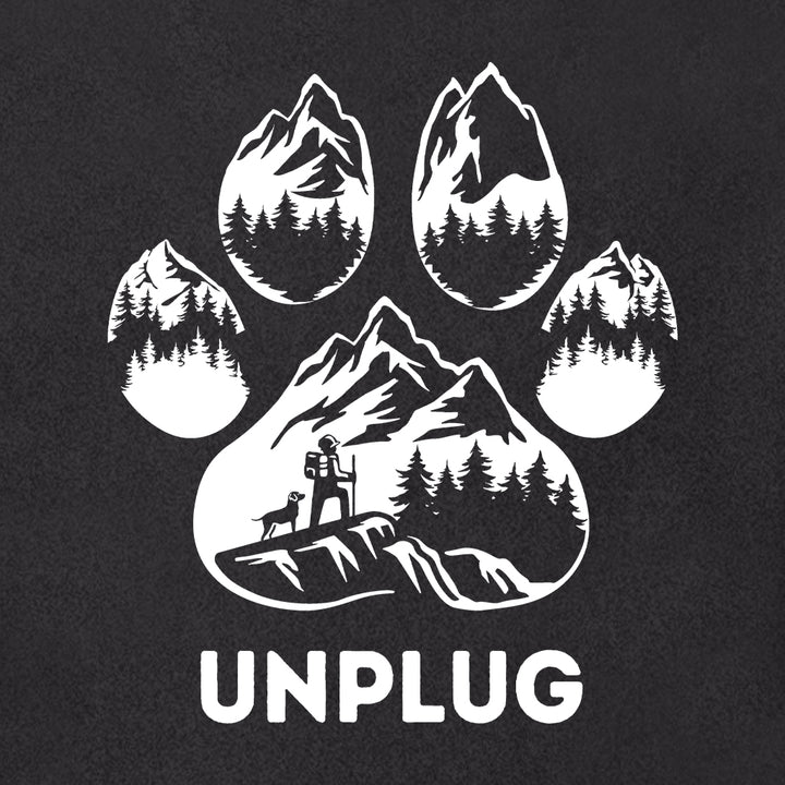 PAW PRINT MOUNTAIN SCENE Super Heavyweight Hoodie