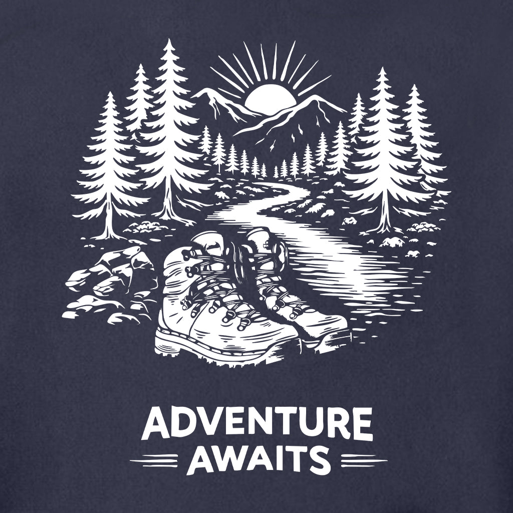 ADVENTURE AWAITS Super Heavyweight Hoodie