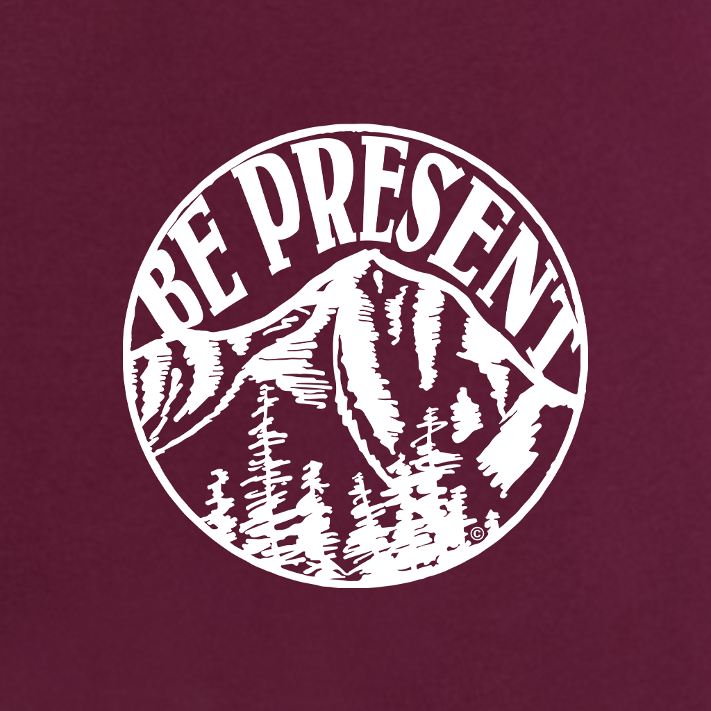Be Present Mountain Women's Racerback Tank Top