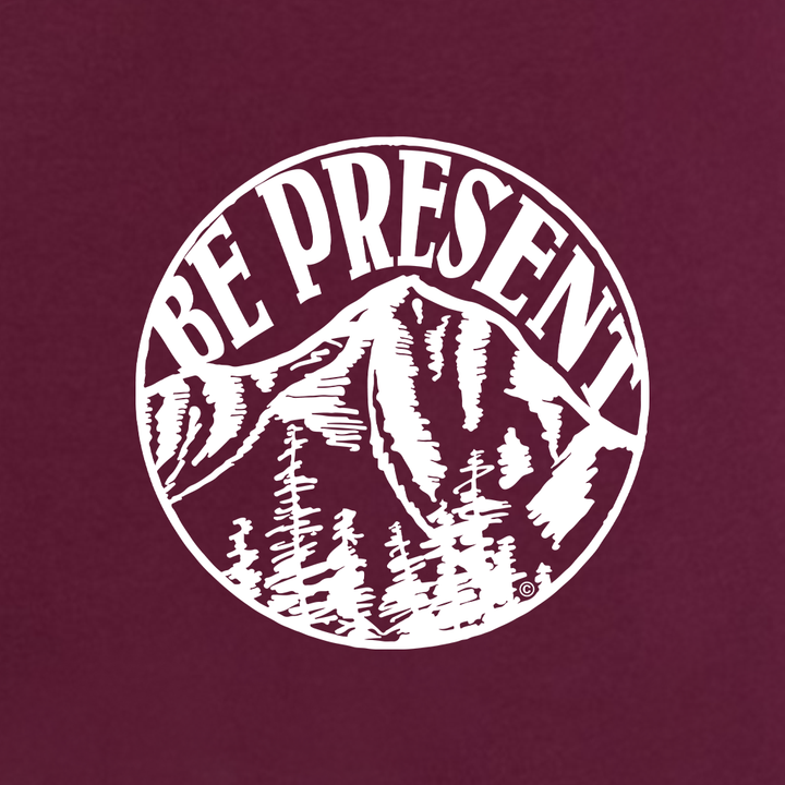 Be Present Mountain Women's Racerback Tank Top