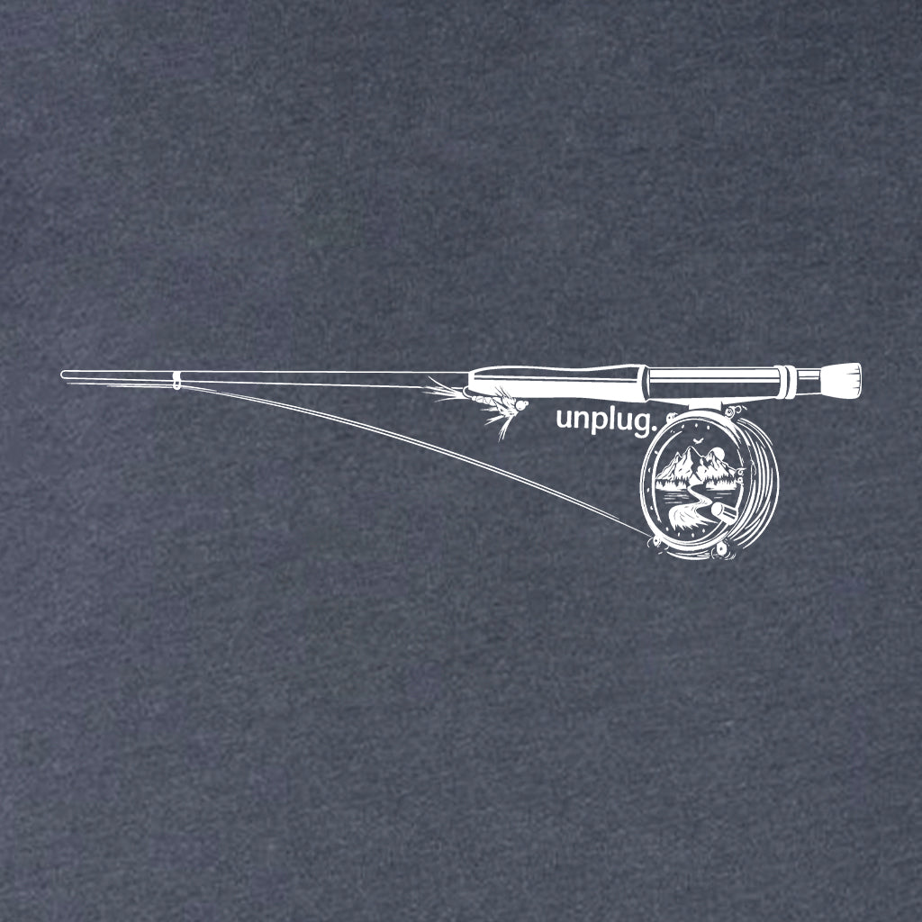 Fly Fishing Mountain Scene Super Soft Hoodie