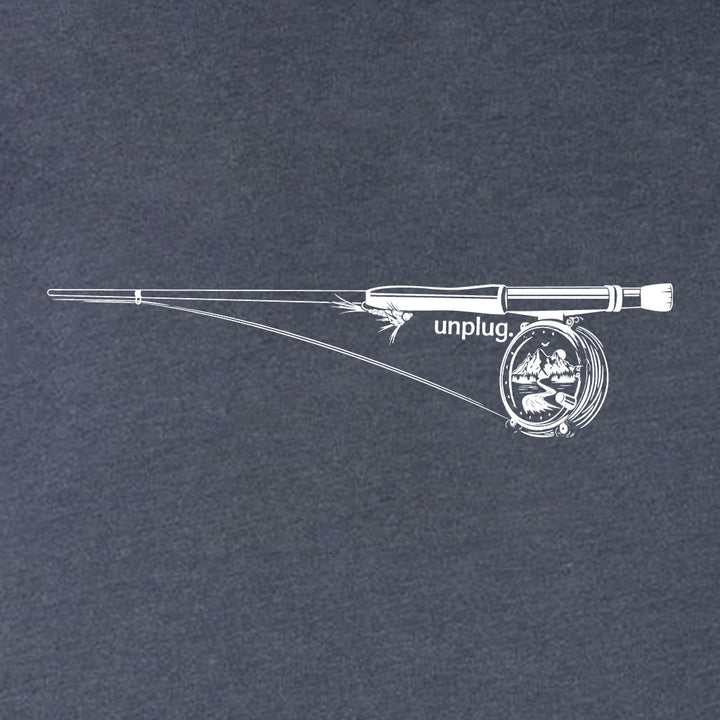 Fly Fishing Mountain Scene Super Soft Hoodie