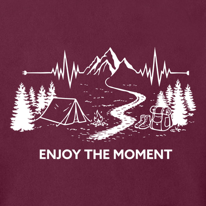ENJOY THE MOMENT (MOUNTAIN SCENE) Super Heavyweight Hoodie