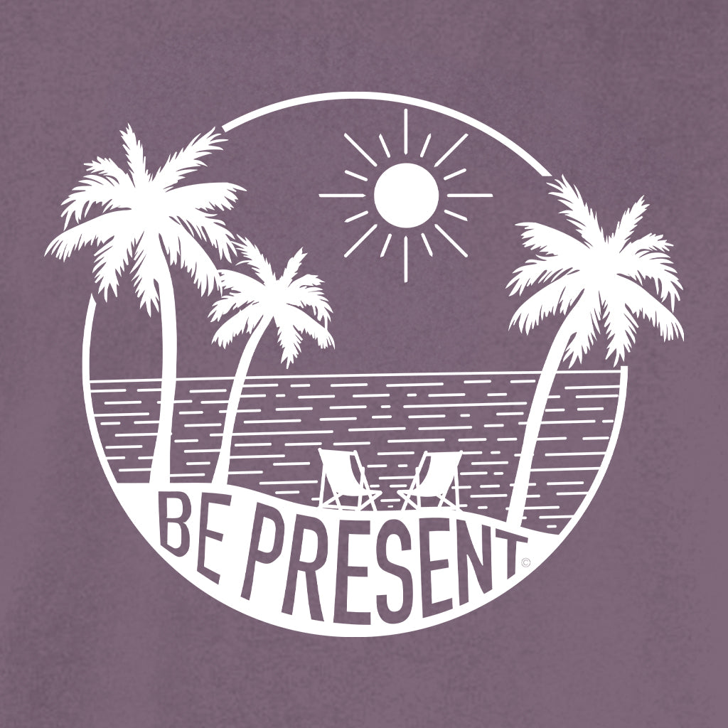 BE PRESENT BEACH Cotton T-Shirt powered by Comfort Colors®