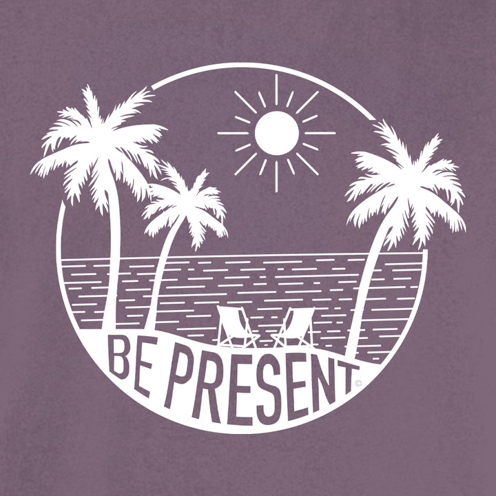 BE PRESENT BEACH Cotton T-Shirt powered by Comfort Colors®