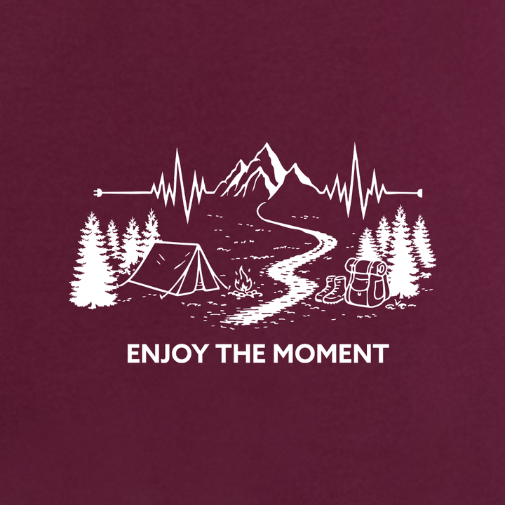 ENJOY THE MOMENT (MOUNTAIN SCENE) Women's Racerback Tank Top