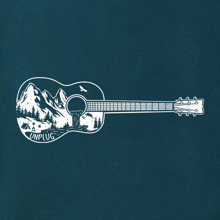 Guitar Mountain Scene Super Soft Hoodie