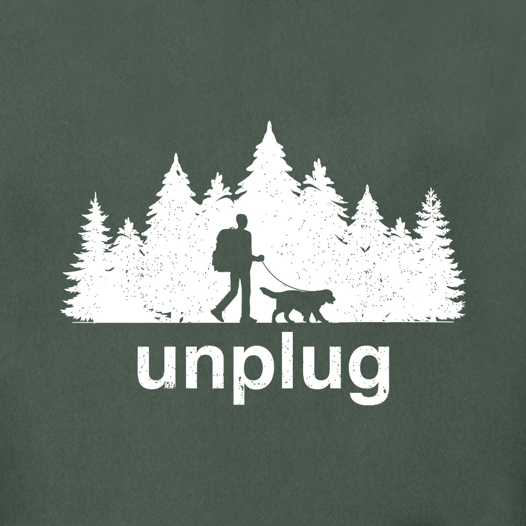 DOG WALKS IN THE WOODS Super Heavyweight Hoodie