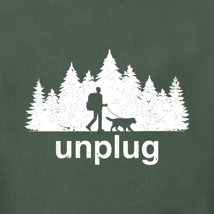 DOG WALKS IN THE WOODS Super Heavyweight Hoodie