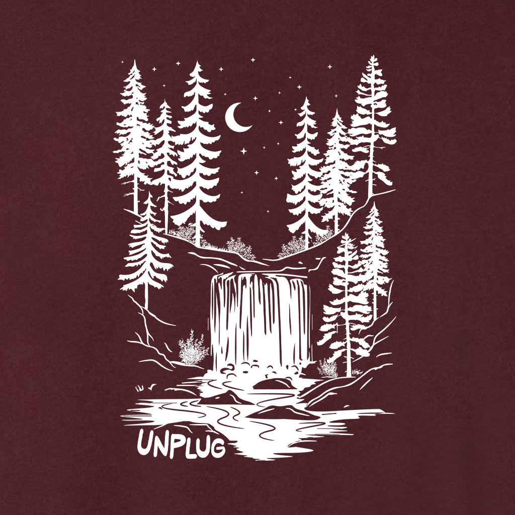 WATERFALL UNDER THE STARS Midweight Super Soft Crewneck Sweatshirt