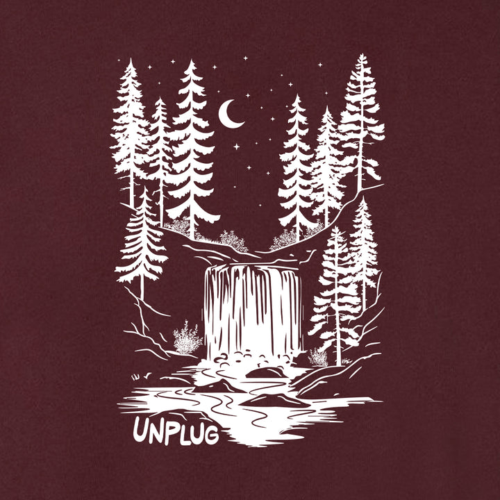 WATERFALL UNDER THE STARS Midweight Super Soft Crewneck Sweatshirt