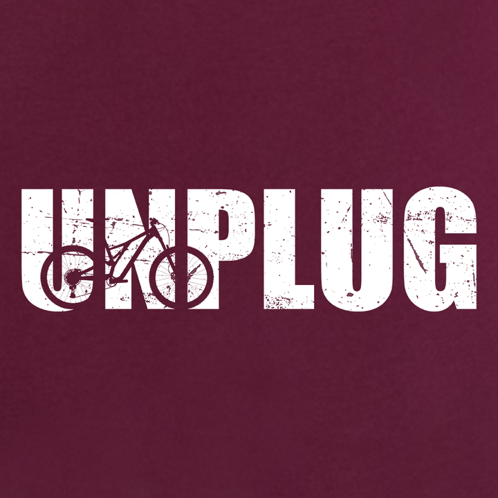 Unplug Mountain Bike Silhouette Women's Racerback Tank Top