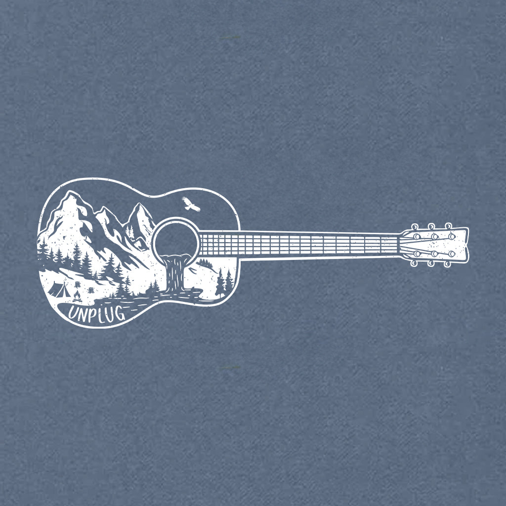 Guitar Mountain Scene Heavyweight Hoodie