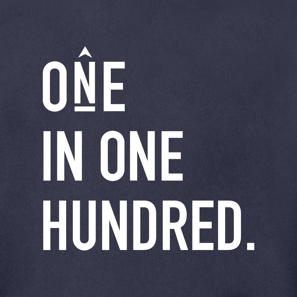 ONE IN ONE HUNDRED STACKED Super Heavyweight Hoodie