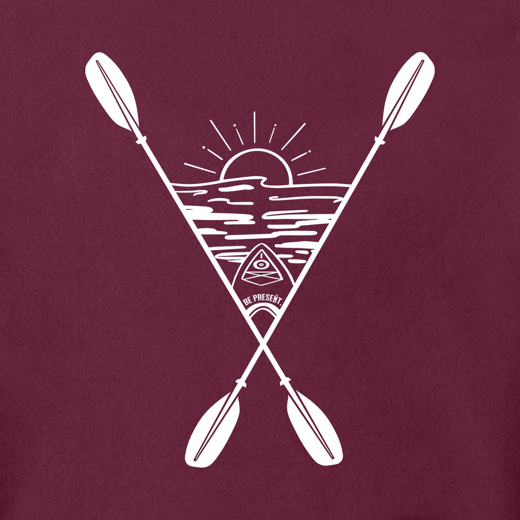 KAYAKING INTO THE SUNSET Super Heavyweight Hoodie