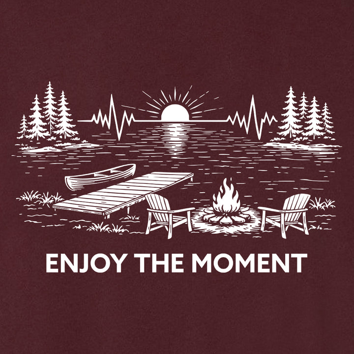 ENJOY THE MOMENT (LAKE SCENE) Midweight Super Soft Crewneck