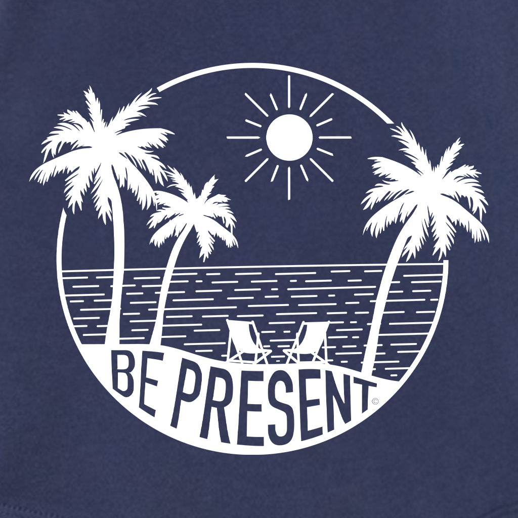 Be Present Beach Women's Racerback Tank Top