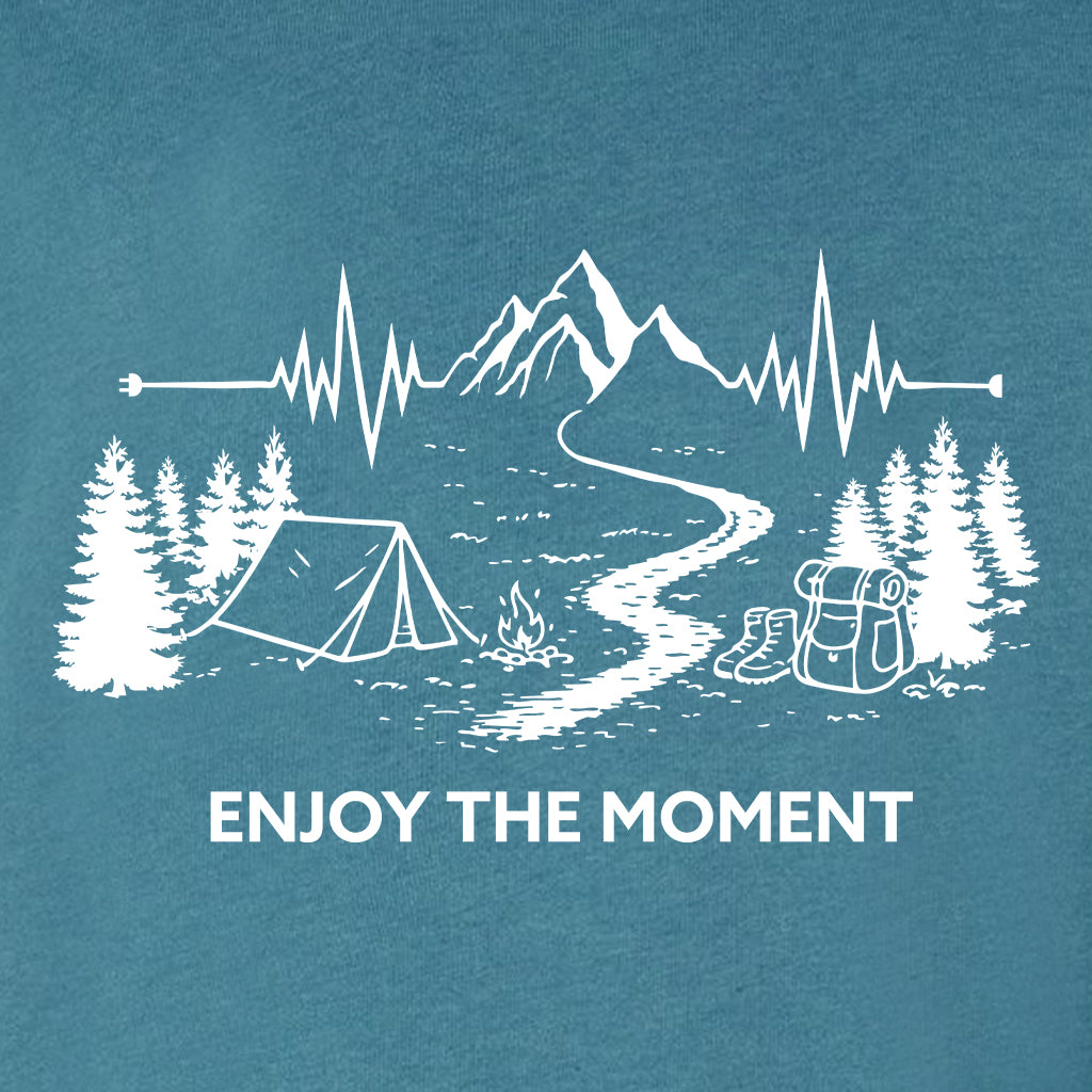 ENJOY THE MOMENT (MOUNTAIN SCENE) Midweight Super Soft Crewneck