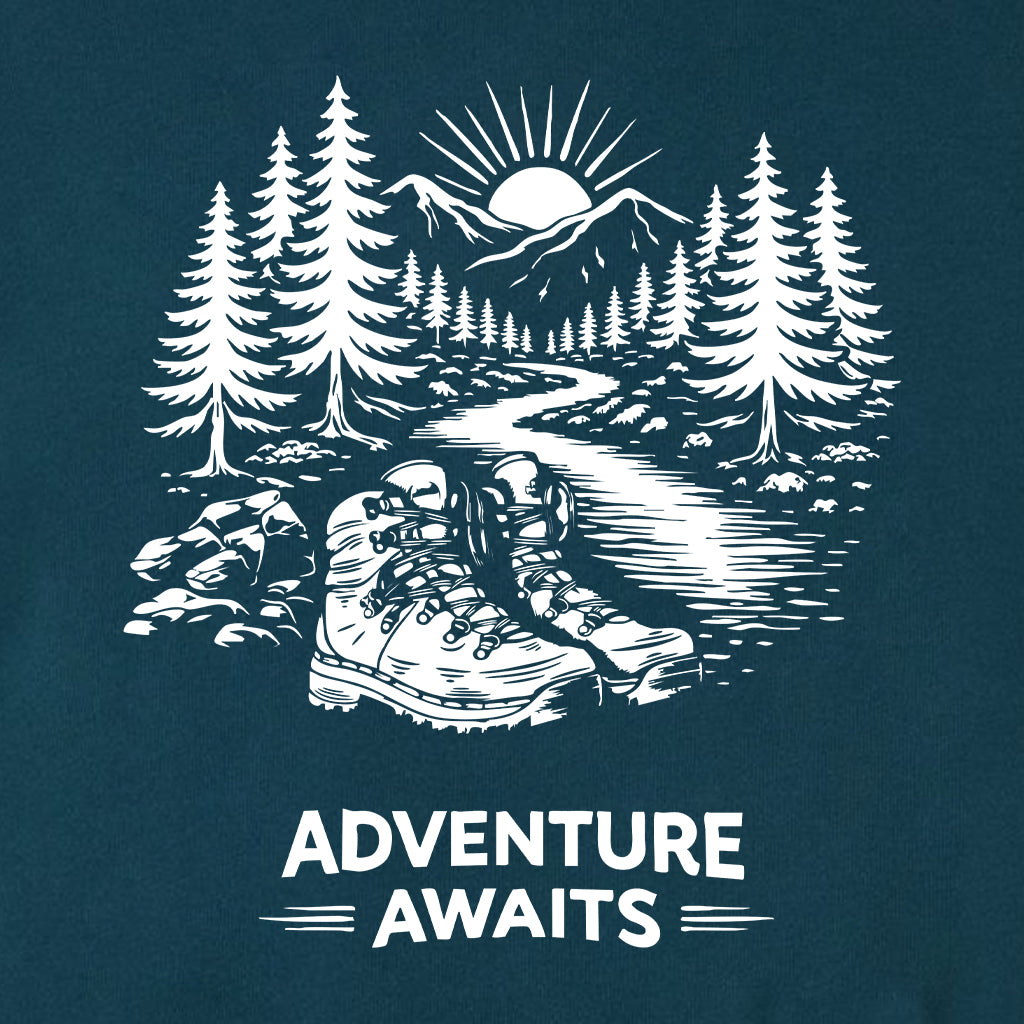 ADVENTURE AWAITS Midweight Super Soft Crewneck