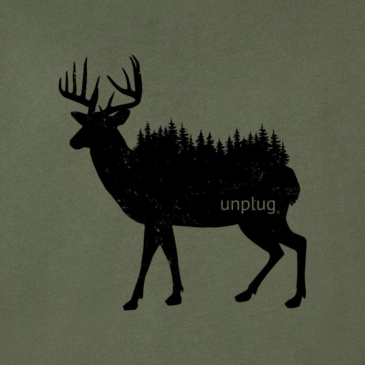 Deer In The Trees Midweight Super Soft Crewneck Sweatshirt