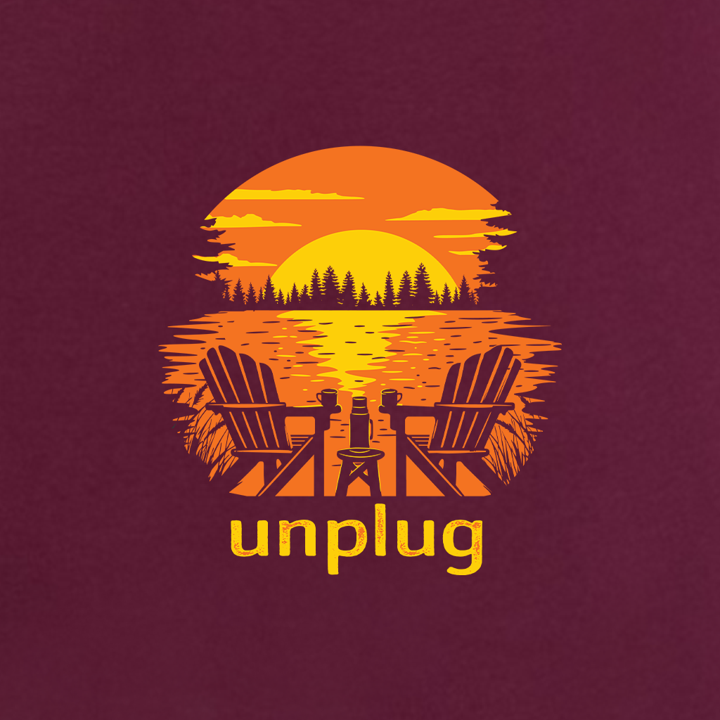 CHAIRS AT SUNSET Women's Racerback Tank Top