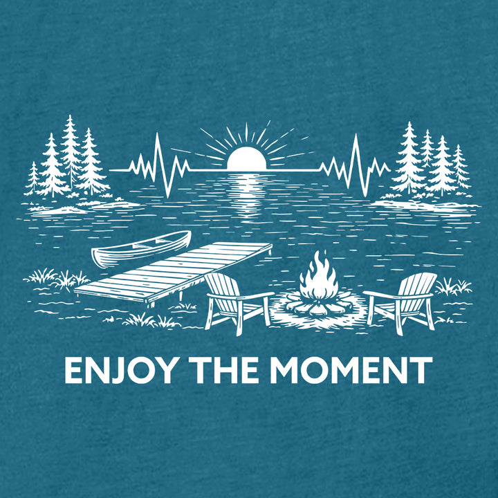 ENJOY THE MOMENT (LAKE SCENE) Women's T-Shirt