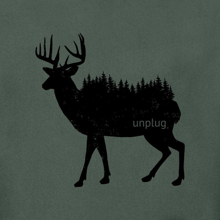 DEER IN THE TREES Super Heavyweight Hoodie