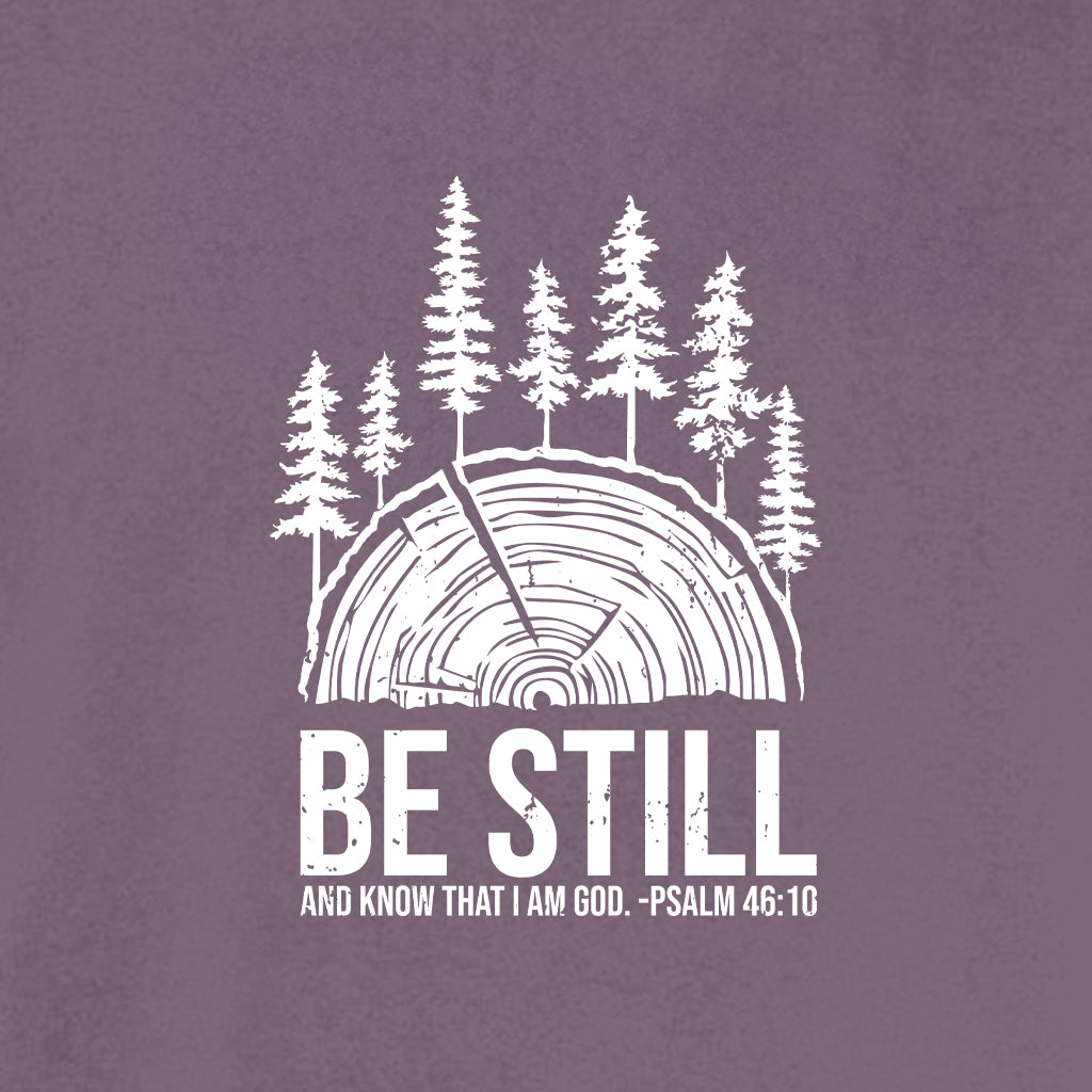 BE STILL IN THE WOODS Cotton T-Shirt powered by Comfort Colors®