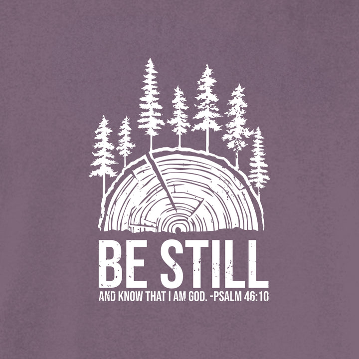 BE STILL IN THE WOODS Cotton T-Shirt powered by Comfort Colors®
