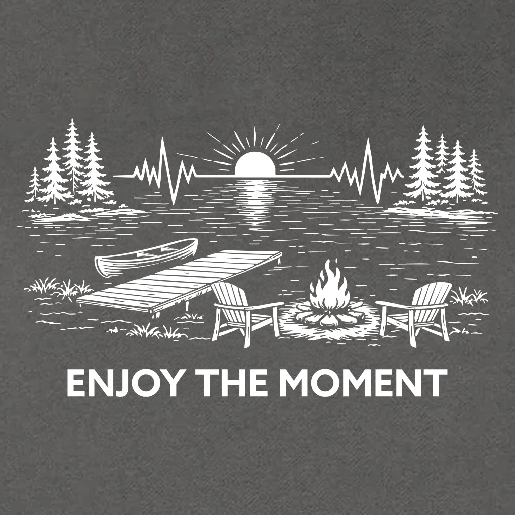 ENJOY THE MOMENT (LAKE SCENE) Heavyweight Hoodie
