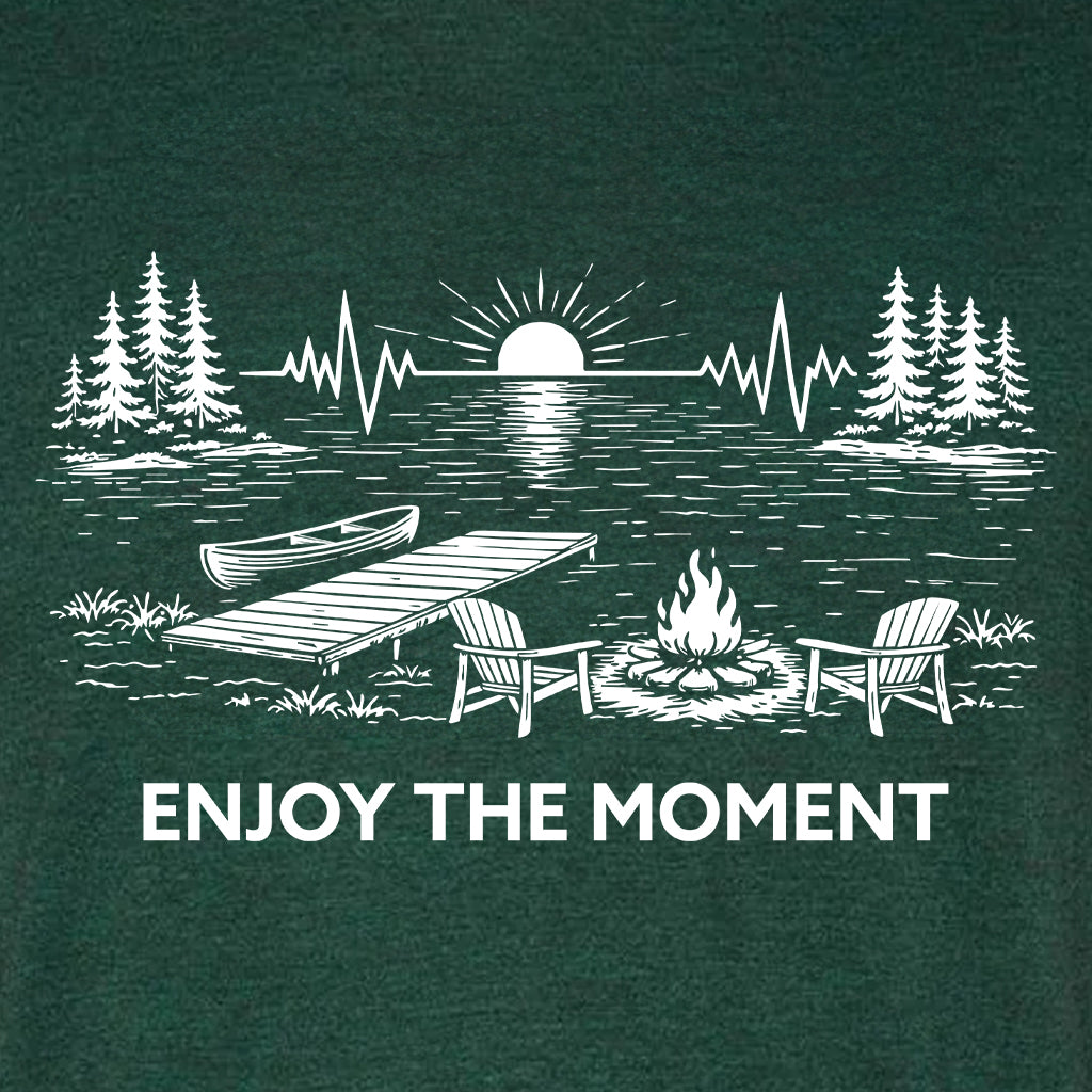 ENJOY THE MOMENT (LAKE SCENE) Triblend T-Shirt